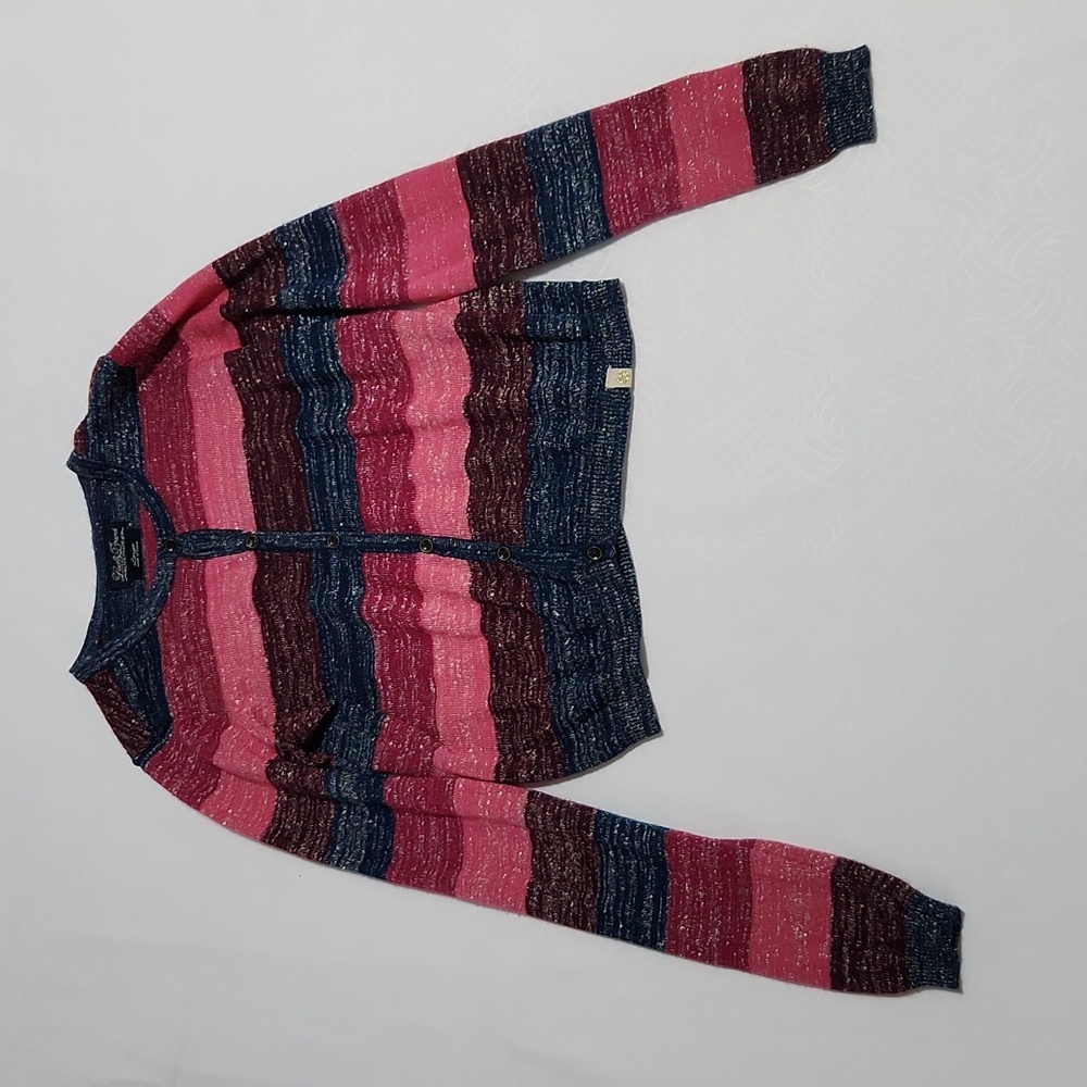Lucky Brand Top Women's Size Large Pink and Navy